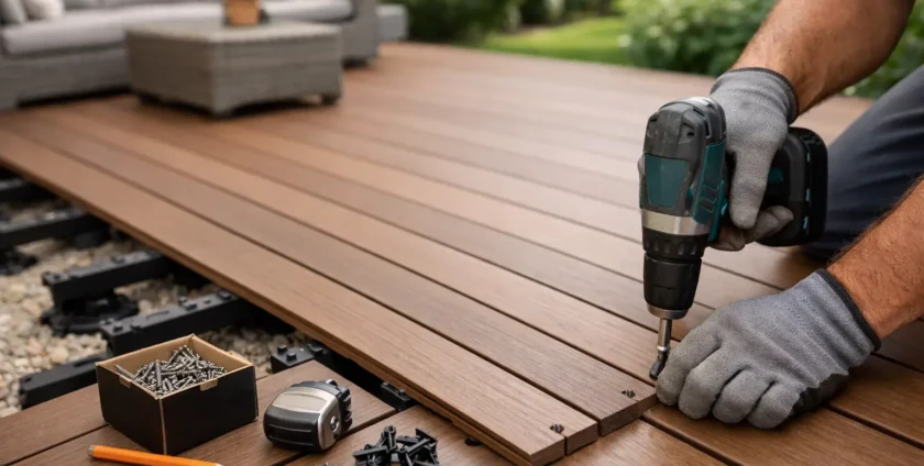 Cómo instalar decking compuesto exterior bien