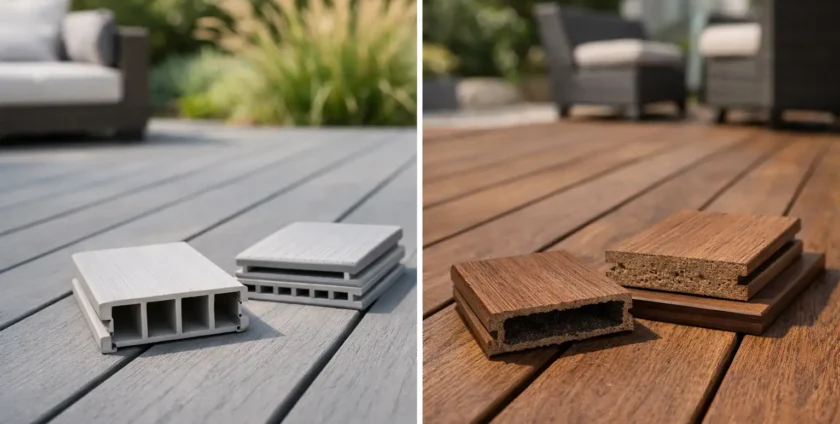 Decking PVC vs compuesto: cuál elegir